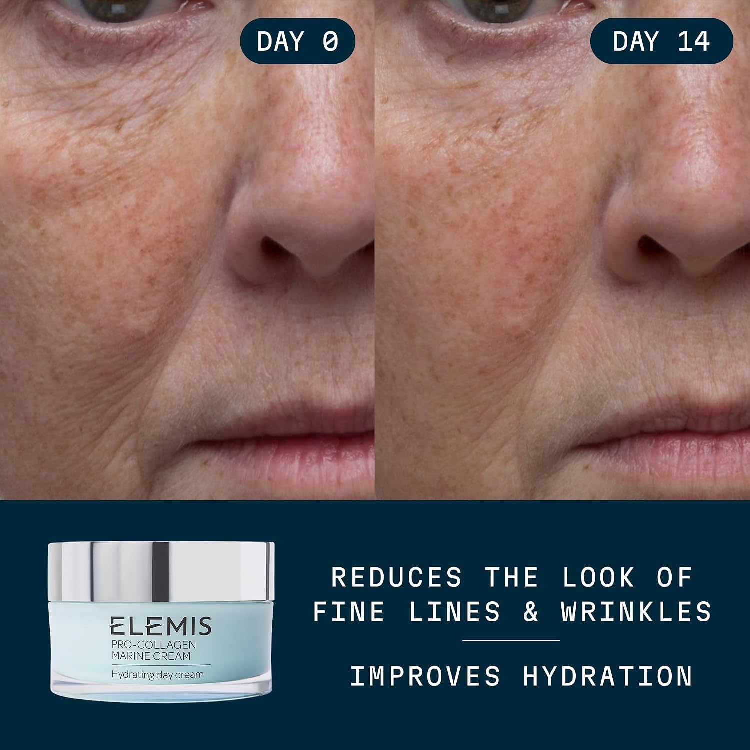 image:imageELEMIS ProCollagen Marine Cream Lightweight AntiWrinkle Daily Facial Moisturizer16 Fl Oz Pack of 1