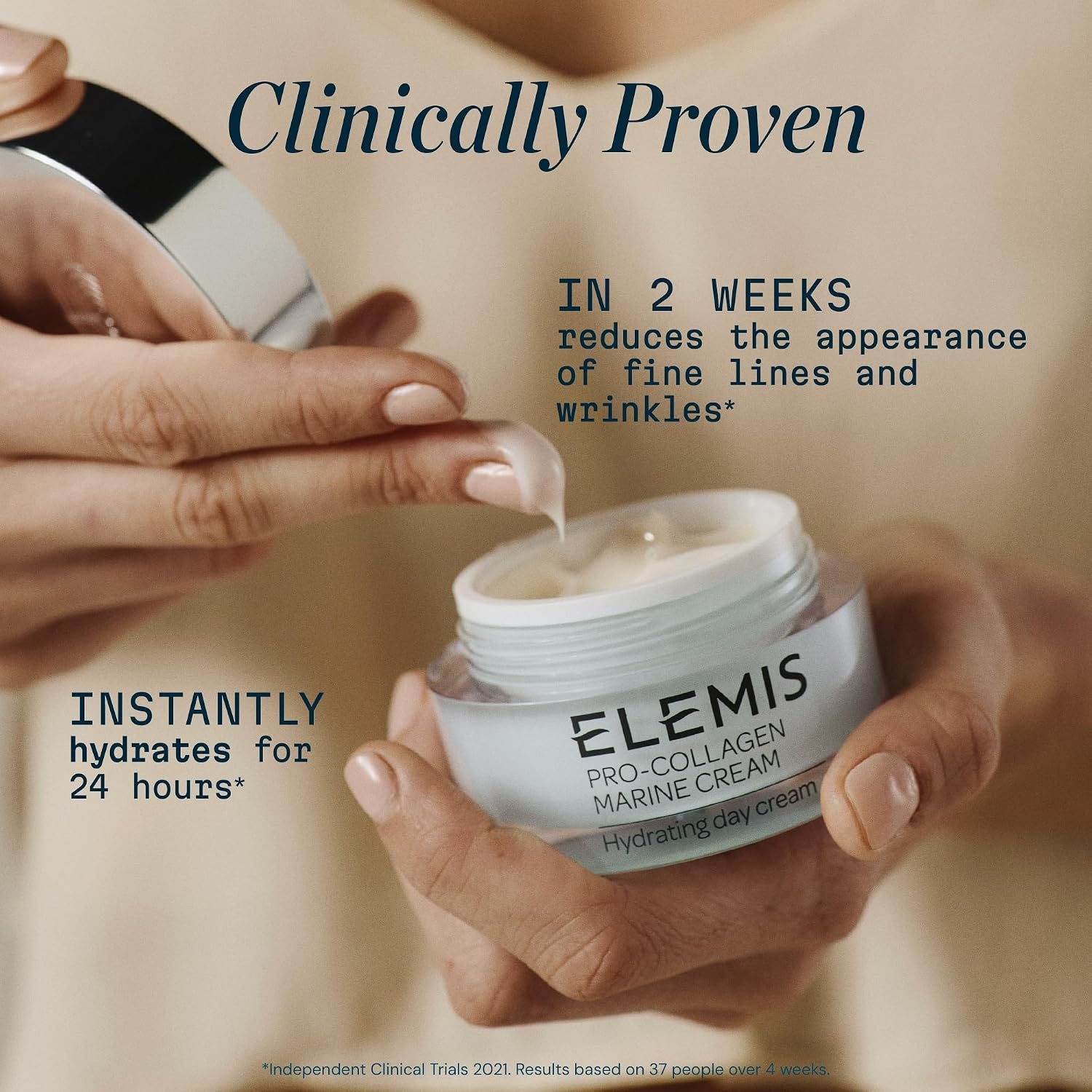 image:imageELEMIS ProCollagen Marine Cream Lightweight AntiWrinkle Daily Facial Moisturizer16 Fl Oz Pack of 1