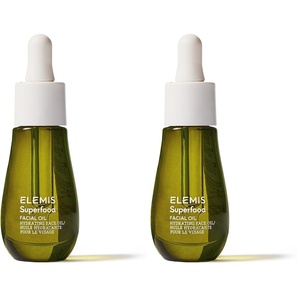 Elemis Superfood Facial Oil, Nutrient-Rich Glow-Boosting Face Oil with Broccoli and Flaxseed, Lightweight Daily Hydration, 0.5 Fl Oz.(0.5 Fl Oz (Pack of 2))